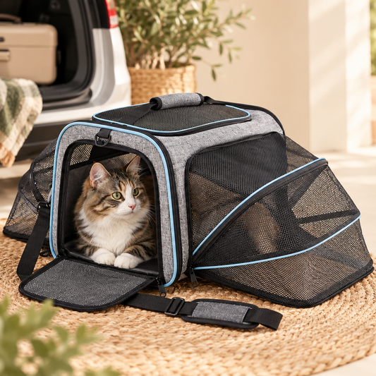 Jecuv Expandable Cat Travel Bag