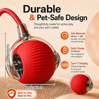 Jecuv Smart Rolling Cat Ball