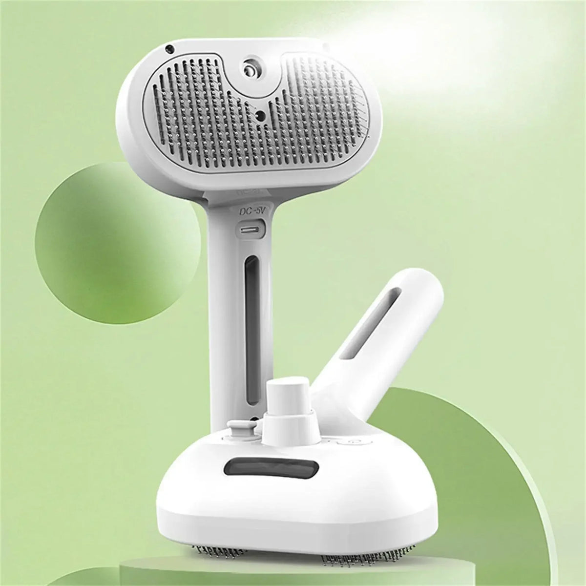 Jecuv 3-in-1 Self-Cleaning Pet Brush