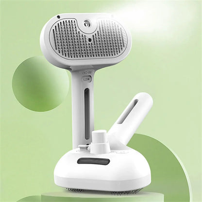 Jecuv 3-in-1 Self-Cleaning Pet Brush
