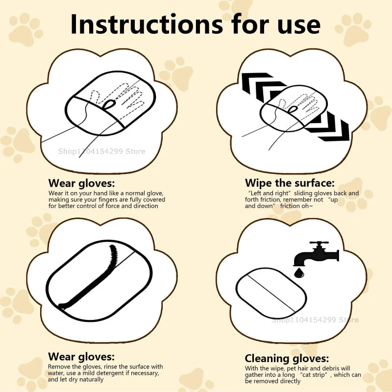 Jecuv Electrostatic Pet Hair Removal Glove